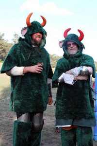 Friendly archery monsters.